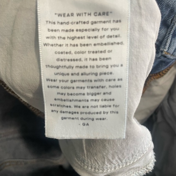 Good American Blue Skinny Jeans with Distressed Details - Picture 6 of 7